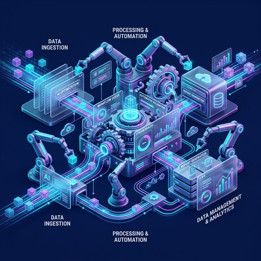 Workflow automation hub representation