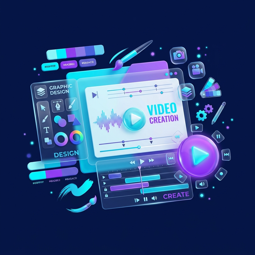 Creative design and video production tools